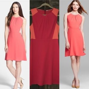 NWT Elie Tahari Rosario Colorblock Crepe Dress